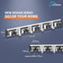 Broom Holder Mop Hanger Wall Mount Metal Organization Garage Storage System Garden Kitchen Tool Organizer(5 Racks with 4 Hooks, Black)...