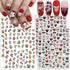 4 Sheets Christmas Nail Art Stickers Cute Cartoon Nail Decals Self Adhesive 3D Nail Art Charms Supplies Xmas Nail Art Design Kawaii Nail Stickers ...