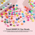 2080PCS letter Clay Beads for Bracelets keychain making kit, letter bedas Fruit Flower Clay Beads Charms Kit with Accessories DIY Crafts for women...