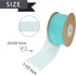 1-1/2 Inch Blue Sheer Organza Ribbon Turquoise Chiffon Fabric Ribbon Gift Wrapping Ribbon for Wedding Bridal Bouquet Crafts Hair Bows Wreath (25 Y...