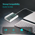 Dlyfull 8 Bay AA AAA Battery Charger with USB-C High-Speed Charging, Independent Slot for 1.2V Ni-MH Ni-CD Rechargeable Batteries, Cable Included....