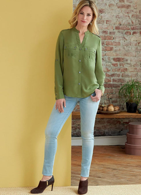 Butterick Misses' Top Sewing Pattern Kit, Code B6856, Sizes 16-18-20-22-24, Multicolor...