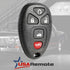 Key Fob Keyless Entry Remote with Ignition Key fits Cadillac DTS / Chevy Impala Monte Carlo 2006 2007 2008 2009 2010 2011 2012 2013...