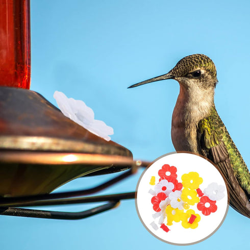 Sosoport Hummingbird Feeders Replacement Hummingbird Feeder Parts Flowers Hummingbird Feeder Replacement Parts Hanging Feeder Replacement Flower F...