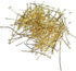 200Pcs Eye Pin Open Eye Pins Head Pins for DIY Jewelry Making 1.6inch/40mm (Gold)...