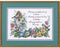 Dimensions Flowery Verse Bird Houses Stamped Cross Stitch Kit, 14'' W x 10'' H, multi-colored...