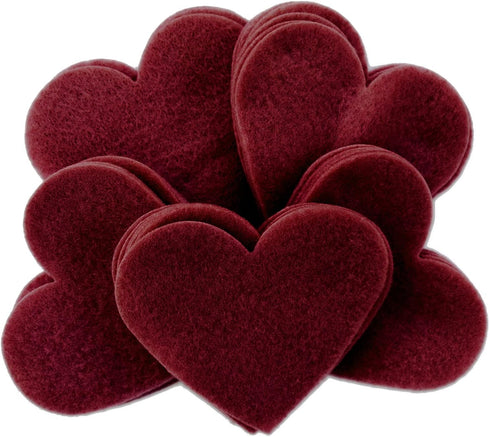 Playfully Ever After 2 inch Felt Hearts 45pc - Cardinal...
