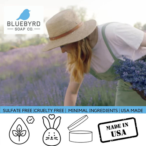 BLUEBYRD Soap Co. Lavender Vanilla Fragrance for Hair and Body | Alcohol Free Hair Perfume | Perfumed Hair and Body Mist -Sweet Vanilla & Relaxing...