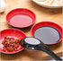 Happy Sales HSSDRB4, Melamine Sauce Dishes, Dipping Bowls, Set of 4 pc (Red Black)...