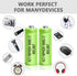 JINTION NIMH 2/3AAA Rechargeable 2/3 AAA Batteries 1.2V 400mAh Rechargeable Battery Batteries Button Top 5 pack(They are not AAA Size Batteries)...