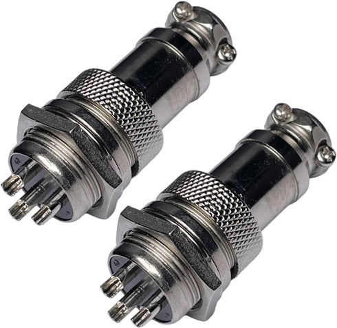 CESS Aviation 3 Pins Plug and Socket Wire Cable Connector - Diameter 0.63" (16mm) (2 Packs)...