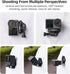 TELESIN 360° Magnetic Chest Mount + Neck Strap Necklace Lanyard, Magnet Body Mounts POV Selfie Holder Attach Accessories for GoPro Max Hero 12 11 ...