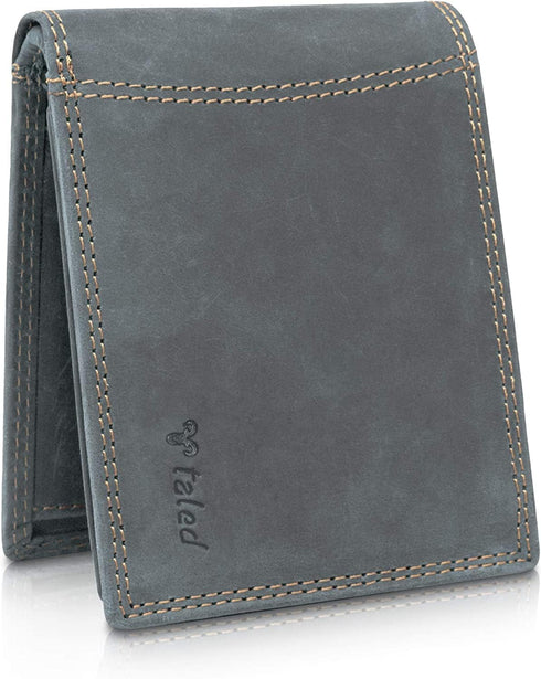 Genuine Leather Wallet - RFID Blocking Wallet for Men,12 Card Holder with Coin Pocket for Men with Gift Box...