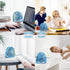 FARADAY USB Desk Fans 5 Inches Portable Table Fans 360° Head Rotation Small Personal Desktop Fan for Home Office, 3 Speeds, Blue...