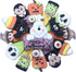 LILIAO Halloween Cookie Cutter Set - 8 Piece - Skull, Witch, Candy Corn, Vampire, Pumpkin, Zombie, Bat and Ghost Plaque Fondant Biscuit Cutters - ...