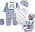 Reborn Baby Dolls Boy Clothes 22 inch Dinosaur Outfit Accessories 5 pcs Sets Fit 20-22" Newborn Dolls Clothing...