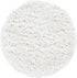 Unique Loom Davos Shag Collection Area Rug - Solid (2' Round, White/ Ivory)...