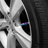 TVC20 Blue 4pcs Long Spike Spiked Tire Valve Stem Caps Metal Thread Wheel Tires...