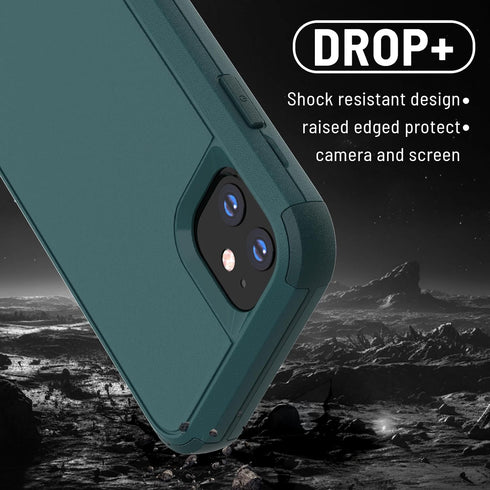 Designed for iPhone 11 Case with Screen Protector, 3-Layer Military Grade Drop Tested Shockproof Protective Case, Heavy Duty Hard Back Protection ...