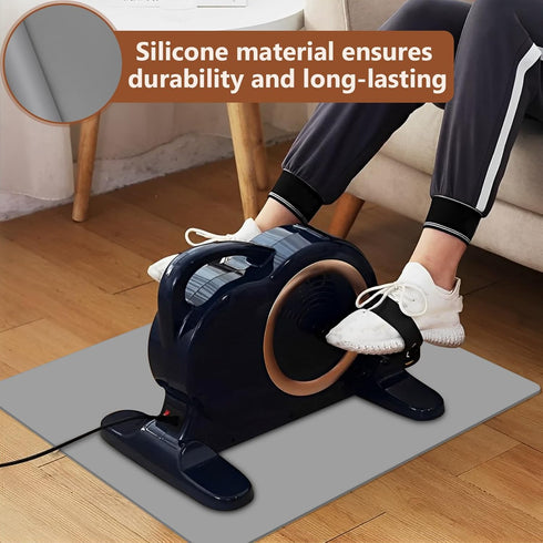 Non-Slip Mat for Ellipse Leg Exerciser Machine, 23×19in Leg Exerciser Mat for Under Desk Elliptical Pedal Exerciser, Elliptical Machine Accessorie...