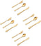 LIANYU 12-Piece Gold Kids Silverware Set, Stainless Steel Toddler Utensils Flatware Set, Child Cutlery Tableware Set for 4, Include Knife Fork Spo...