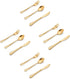 LIANYU 12-Piece Gold Kids Silverware Set, Stainless Steel Toddler Utensils Flatware Set, Child Cutlery Tableware Set for 4, Include Knife Fork Spo...