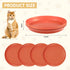 4 Pcs Whisker Fatigue Relief Cat Bowl Shallow Cat Food Dish 6 Inch Cat Wet Feeding Bowls Wide and Short Legged Cat and Small Pet Plate for Kittens...