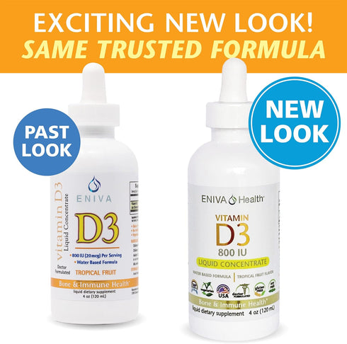 Eniva Health Liquid Vitamin D (D3) | Dr. Formulated for Rapid Absorption (120 mL)...