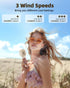 Mini Handheld Fan, Powerful Portable Fan 3 Speeds, USB Rechargeable Small Hand Fan, Personal Fan Battery Operated, Cute Design Makeup Eyelash Fan ...