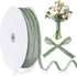 Chuangdi Wedding Velvet Ribbon Spool Vintage Velvet Ribbons Roll for Wedding Invitations Bridal Flower Bouquets Gifts Wrapping DIY Crafts(Dusty Gr...
