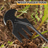 2PCS Weed Puller Tool, Weeding Artifact Uprooting Weeding Tool, Garden Planting Weed Pulling Tool with Handle 4 Teeth Manganese Steel for Vegetabl...