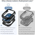 2-Pack Goton Waterproof Apple Watch Case for Series 9 8 7 Screen Protector 41mm, 360 Protective Glass Face Cover + Back Bumper for iWatch Accessor...