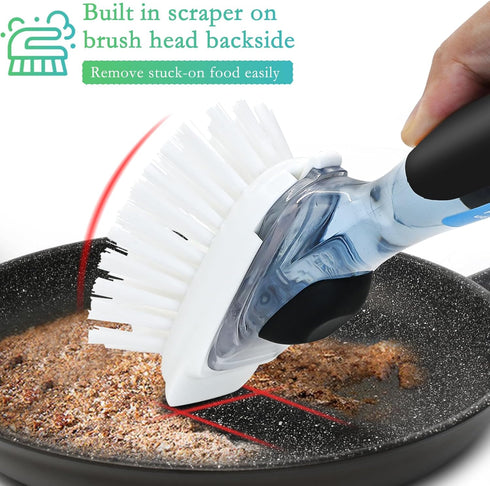 New Brush Refills for OXO New Soap Dispensing Dish Brush - 8 Pack Dish Brush Cleaning Soap Dispensing Head Replacement for Scrubber...