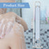 Double-Sided Back Scrub, 37.4 Inch Exfoliating Back Scrubber with Handles Washcloth for Shower Blue Exfoliator Body Scrub Towel Exfoliator Bath To...