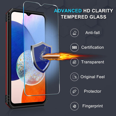 Janmitta for Samsung Galaxy A15 5G Case Built in Slide Camera Lens Cover+Screen Protector+Finger Ring Holder Kickstand,Heavy Duty Shockproof Full ...