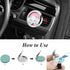 Car Diffuser Vent Clip 30mm Car Essential Oil Diffuser Vent Clips Aromatherapy Air Freshener with 10 Felt Pads Car Accessories Mother's Day for Wo...