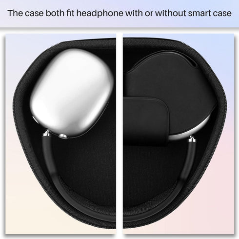 Hard Case Compatible with Apple AirPods Max Wireless Over-Ear Headphones (Black Case)...