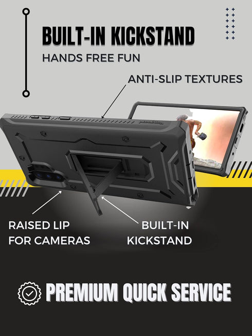 ArmadilloTek Vanguard Designed for Samsung Galaxy Note 10+Plus Case (2019 Release) Military Grade Full-Body Rugged with Kickstand Without Built-in...