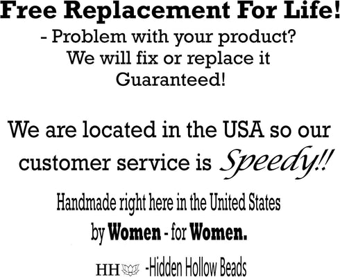 Hidden Hollow Beads Women's 6" Medical Alert ID Interchangeable Replacement Bracelet, Identification vital info tag (Breast Cancer Awareness)...