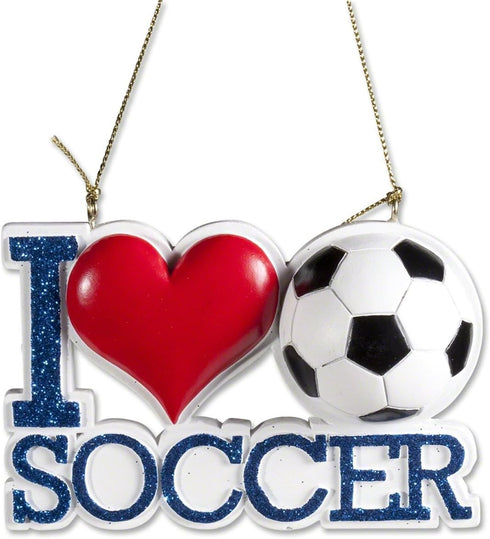 I Love Soccer Ornament For Personalization...