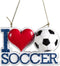 I Love Soccer Ornament For Personalization...