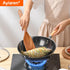 Best Wooden Spatula for Cooking Non Stick Kitchen Utensils Teak Wood Spatula Set of 4 Flat Slotted Turner Spatula for Baking Mixing Scraping Fish ...