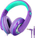 rockpapa Comfort+ Kids Headphones with Microphone, Boys Girls Student Over-Ear Headphones Wired Foldable for School Classroom Laptop PC Computer T...