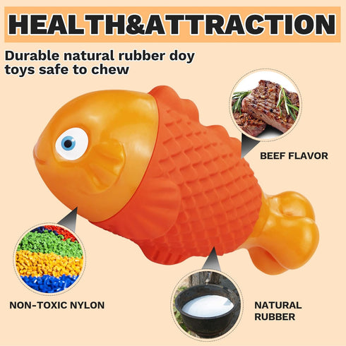 Tough Dog Toys for Aggressive Chewers Large Breeds, Durable Dog Toys to Keep Them Busy, Dog Chew Toys, Indestructible Dog Toys for Large Dogs, Squ...