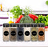 12 Pack Glass Spice Jars with Labels, 4oz Spices Containers Spice Jars with Black Shaker Lids, Empty Containers for Spice, Silicone Funnel and Pen...