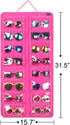 AROUY Sunglasses Organizer Storage, Hanging Dust Proof Wall Pocket Glasses Organizer - 16 Felt Slots Sunglass Organizer Holder with Metal Hook and...
