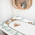 African Safari Jungle Animals Eucalyptus Leaf Changing Pad Cover Baby Girl Boy, Giraffe Elephant Leopard Lion Zebra Diaper Change Table Sheet Soft...