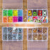 8 Grids Clear Bead Organizer Box Small Part Storage Box Jewelry Organizing Case Craft Tool Containers Fishing Tackle Case with Adjustable Dividers...