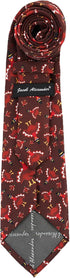 Jacob Alexander Men's Turkey Hat Happy Thanksgiving Regular Neck Tie - Brown...