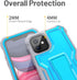 FITO Compatible with iPhone 11 Case, Dual Layer Shockproof Heavy Duty Case with Screen Protector for iPhone 11 and iPhone XR 6.1 inch, Built-in Ki...